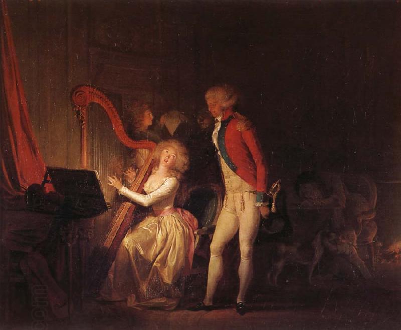 Louis-Leopold Boilly Le Concert inprovise ou le prix de l'harmonie oil painting picture